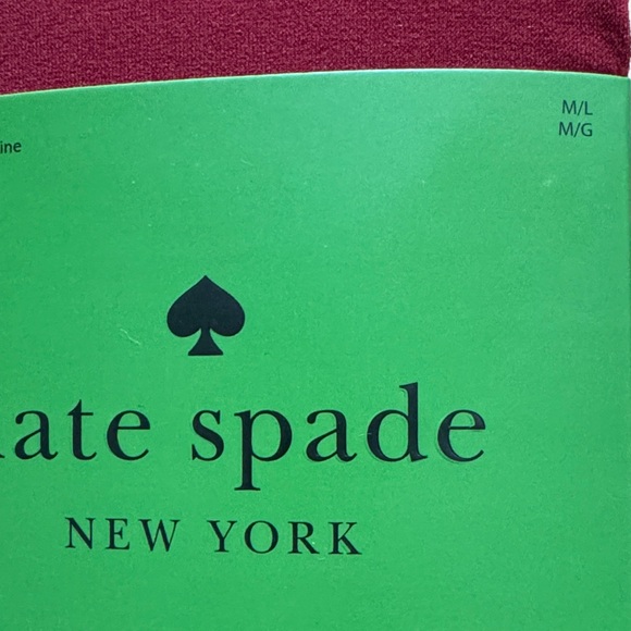 Kate Spade Burgundy Tights - Picture 3 of 3